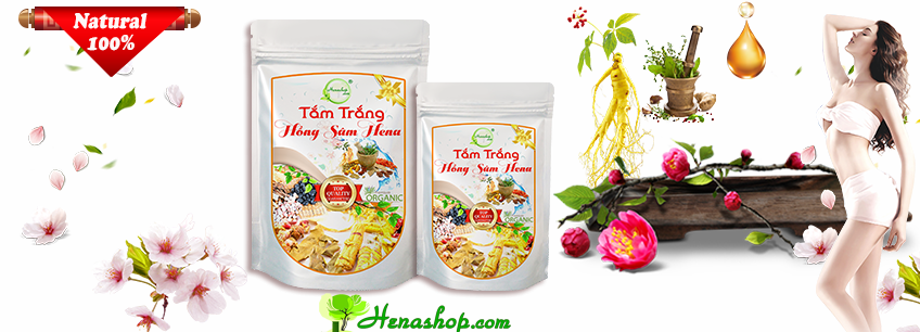 Tắm trắng Hồng sâm Hena