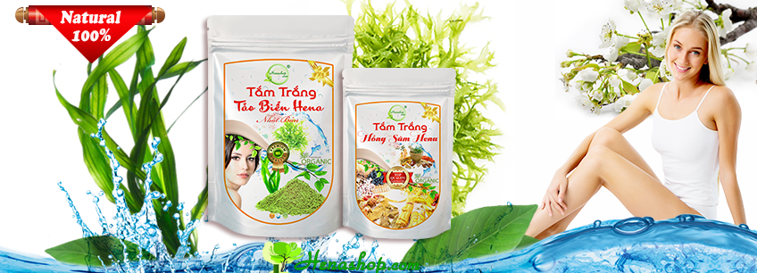 Tắm trắng Tảo biển Hena (Nhật Bản)